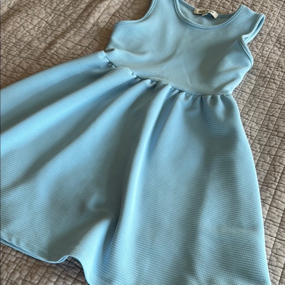 Blue Sleeveless Kids Dress - Picture 3 of 5